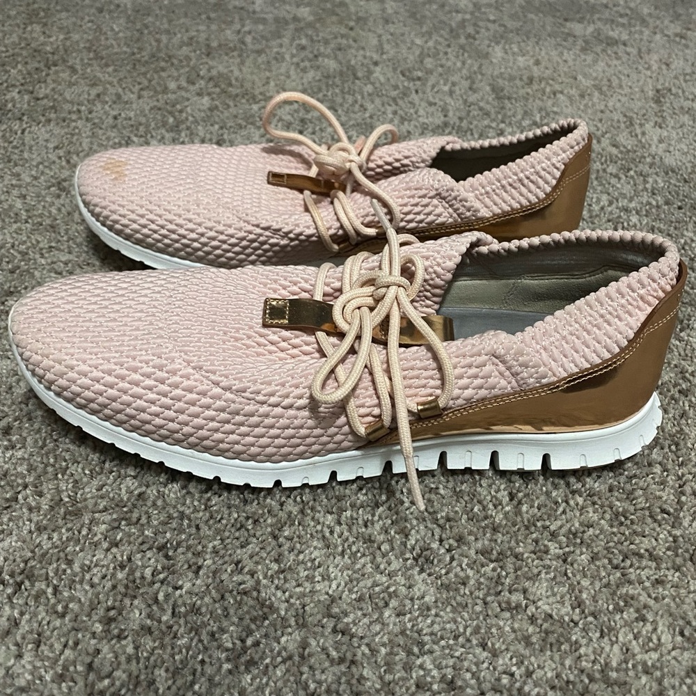 Cole Haan size 10 pink/gold casual sneakers